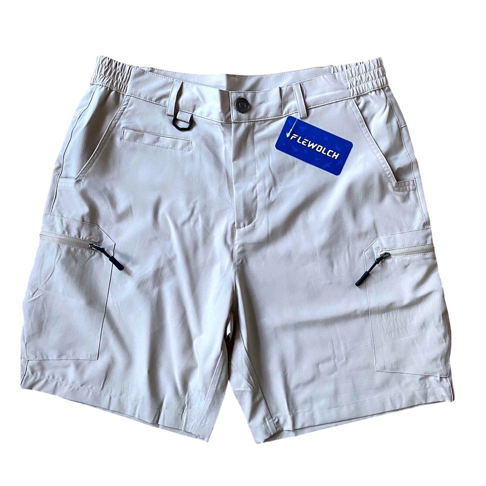 NWT Mens Tan Ripstop Cargo Hiking Shorts Size 34 ‎ activewear